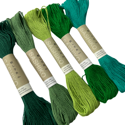 Greens Sashiko Thread Bundle