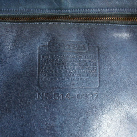 Vintage Coach Shoulder Pouch Blue 4025