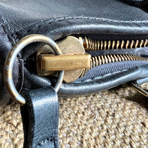 Vintage Coach Slim Satchel Navy 9430