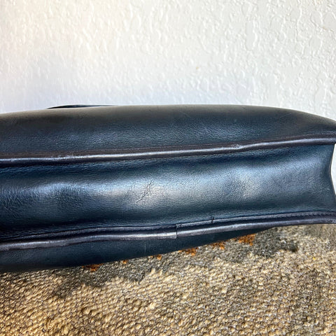Vintage Coach Slim Satchel Navy 9430