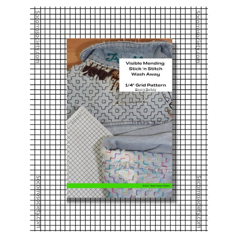 Sashiko Inspired Mending Stick and Stitch Pattern Bundle- Full Pages