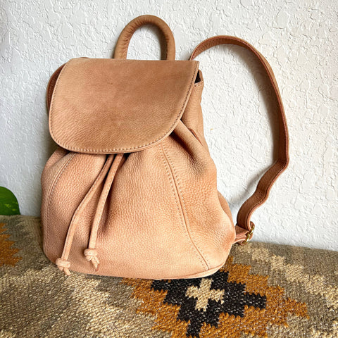 Vintage Coach Small Backpack Nubuc Sand 4938