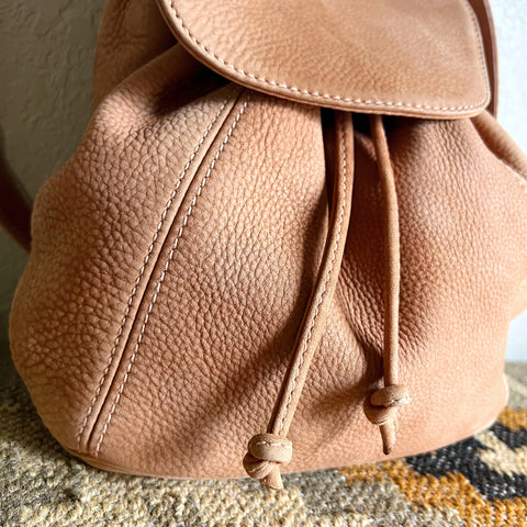 Vintage Coach Small Backpack Nubuc Sand 4938