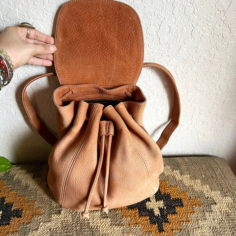 Vintage Coach Small Backpack Nubuc Sand 4938