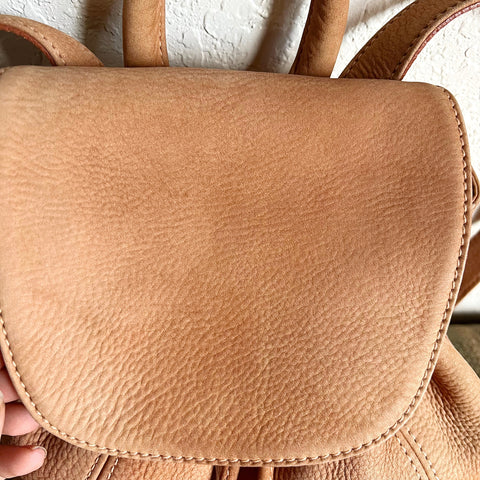 Vintage Coach Small Backpack Nubuc Sand 4938