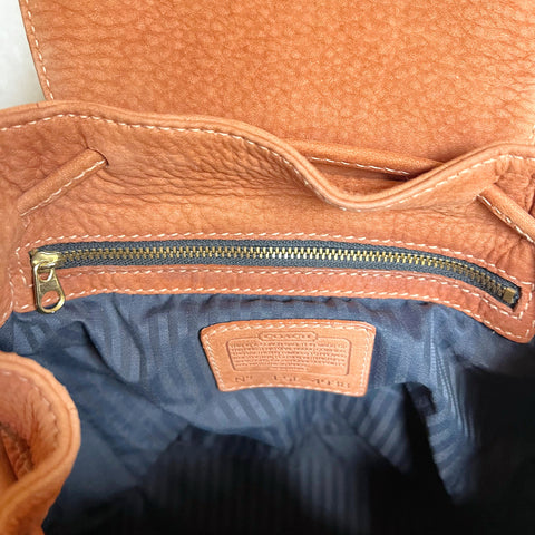 Vintage Coach Small Backpack Nubuc Sand 4938