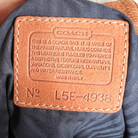 Vintage Coach Small Backpack Nubuc Sand 4938