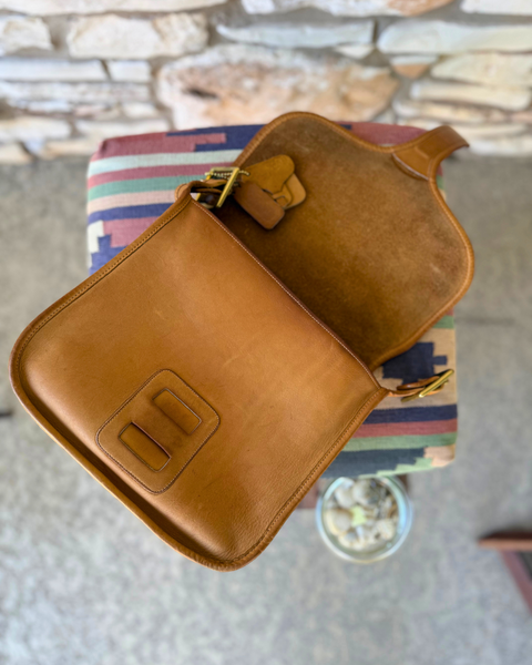 Vintage Coach Pre-Registration Courier Pouch (large) 8920 in Saddle