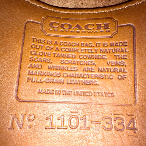 Vintage Coach Mini Belt Bag 9826 British Tan with Box