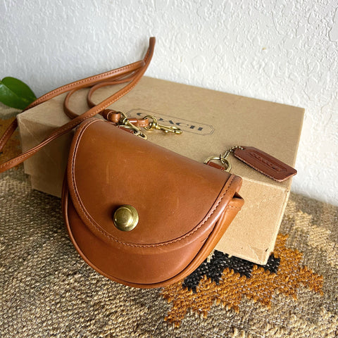 Vintage Coach Mini Belt Bag 9826 British Tan with Box