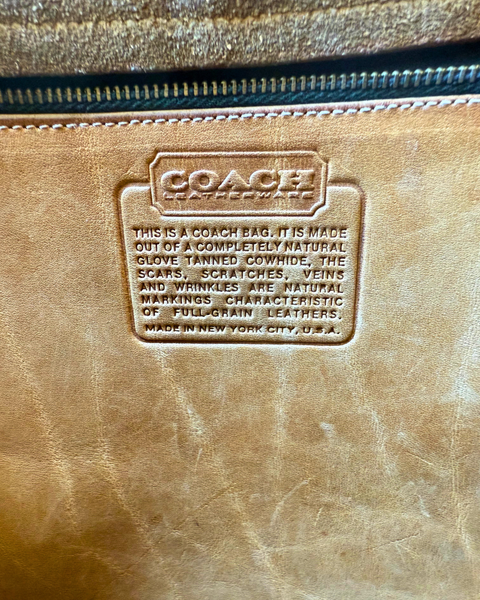 Vintage Coach Pre-Registration Courier Pouch (large) 8920 in Saddle