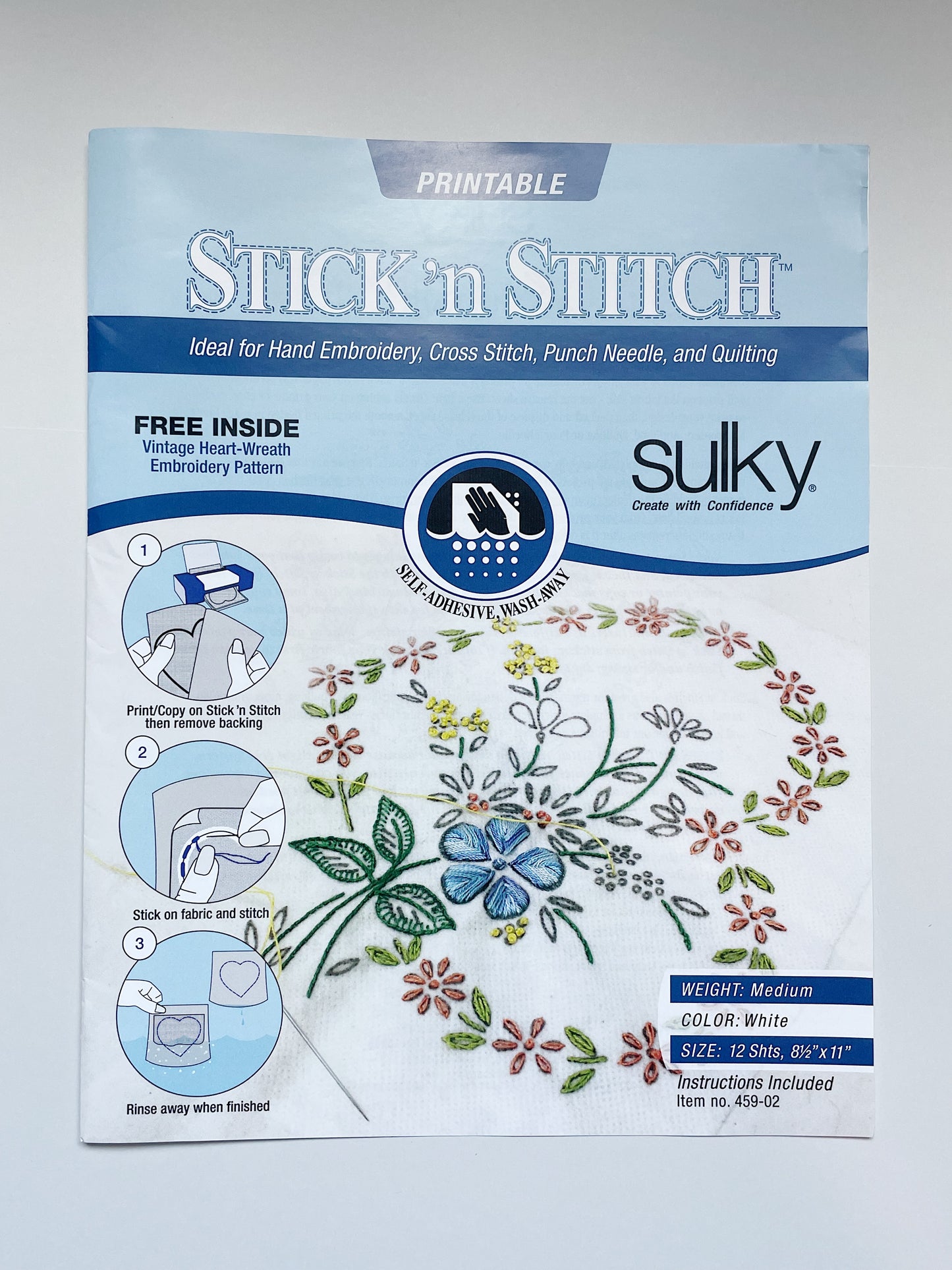 Sulky Paper Solvy 8.5" x 11" Stick ‘n Stitch sheets