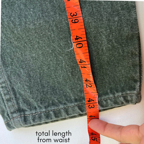Vintage Levi's 550 Orange Tab Dark Green Jeans W36 L32