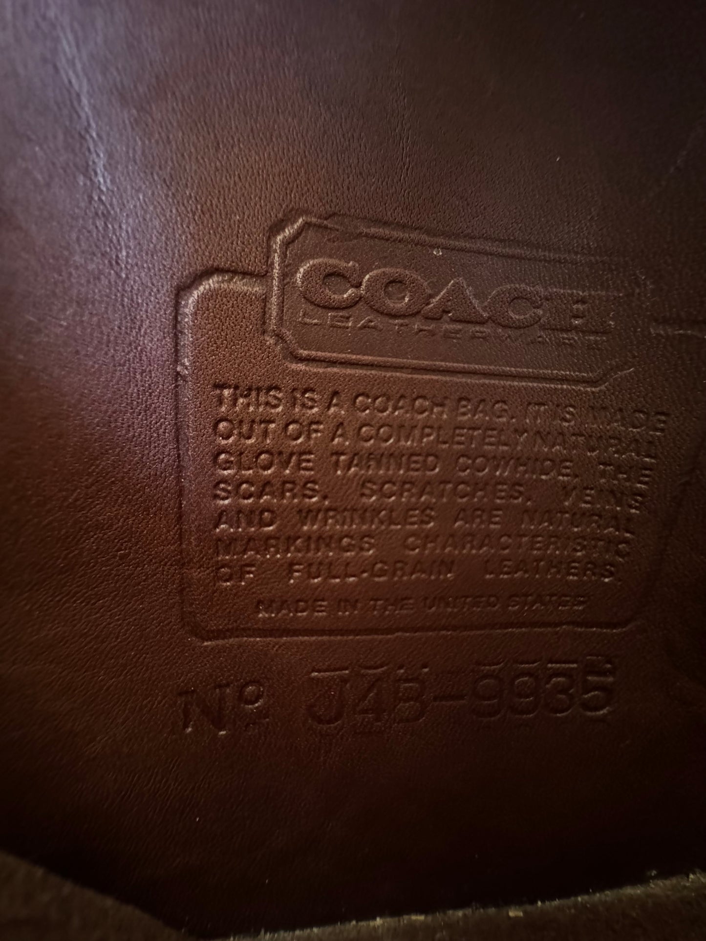 Vintage Coach Hadley Zip Crossbody Bag 9935