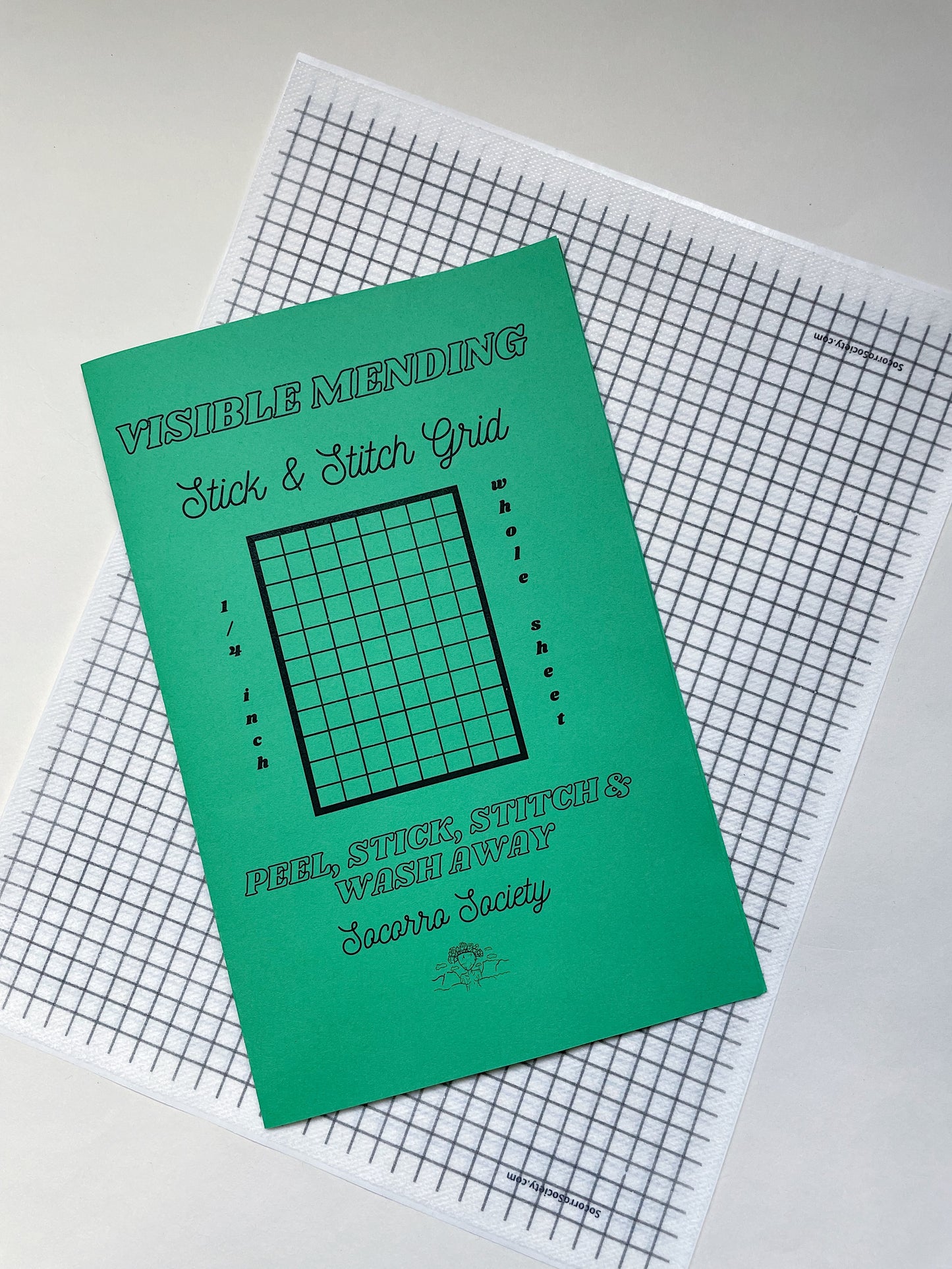 Visible Mending Stick and Stitch Grid- whole sheet