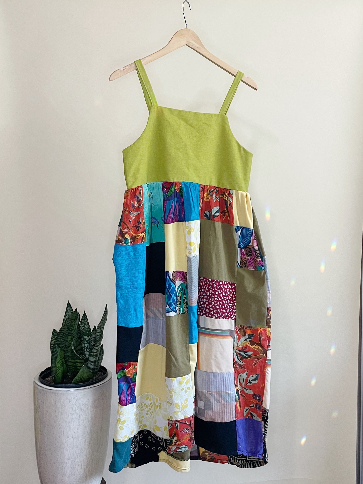 Abundance Dress {Lime Green} Sm