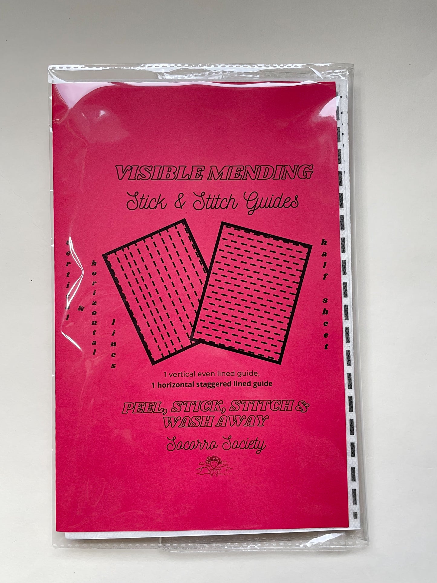 Visible Mending Lined Stick & Stitch Guides