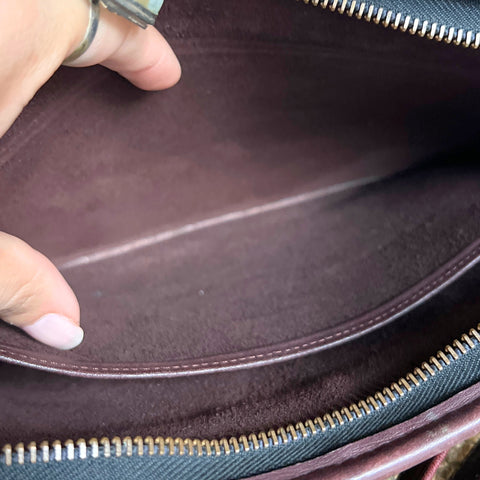 Vintage Coach Standard Clutch Burgundy 5140