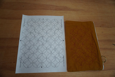 Sashiko Inspired Mending Seven Treasures Stick and Stitch Pattern