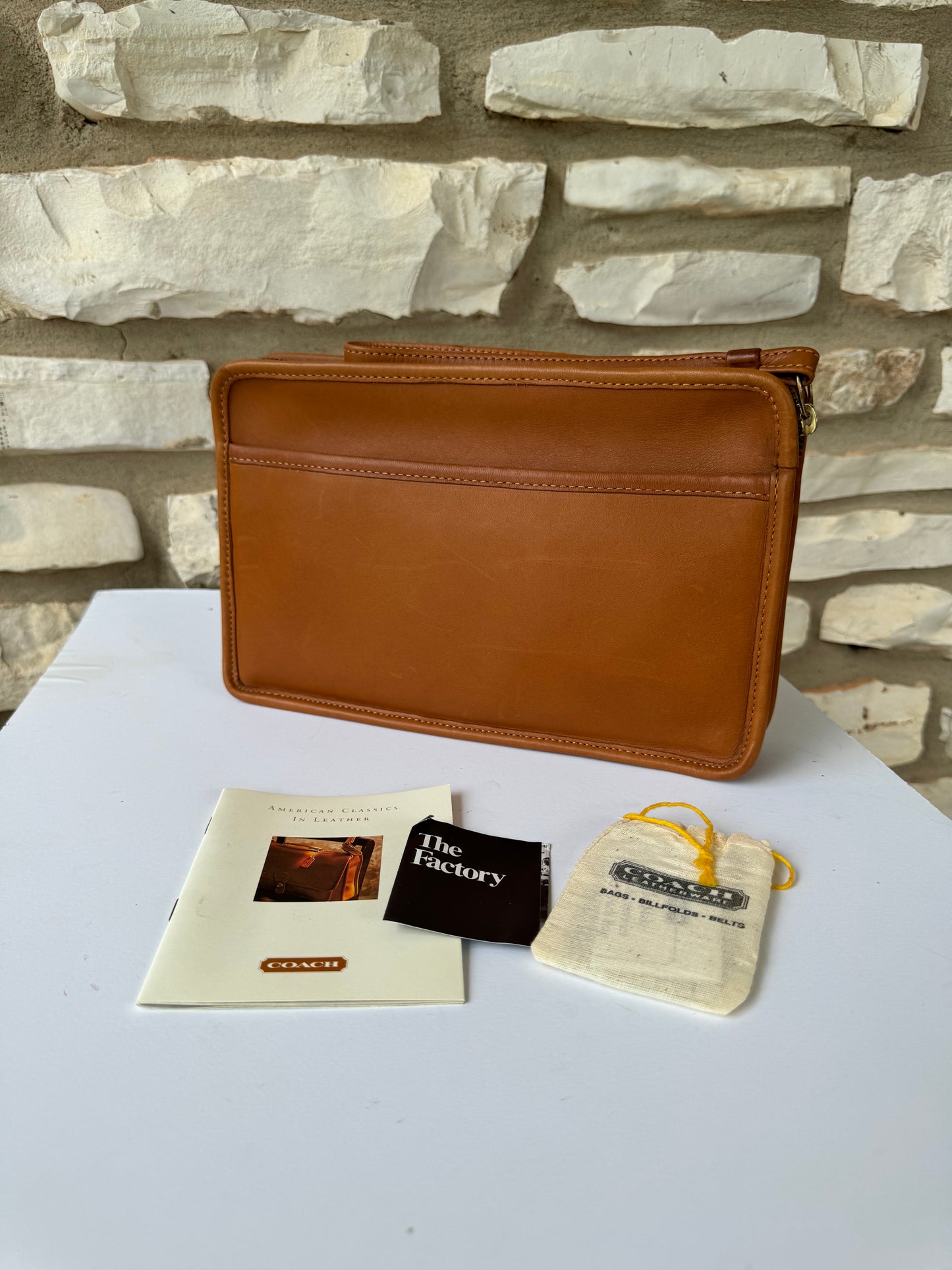 Vintage Coach Standard Clutch with Original Paperwork and Hangtag - Unused condition!