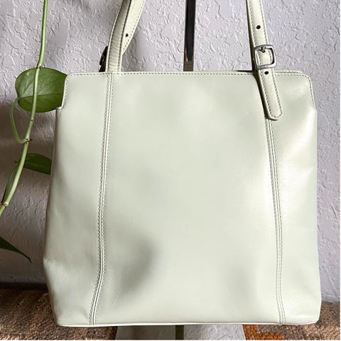 Vintage Coach Pearlized Satchel Pistachio