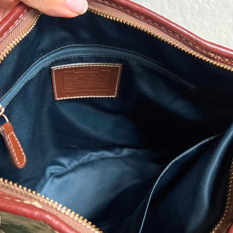 Vintage Coach Holiday Patchwork Bleecker Duffle CM357