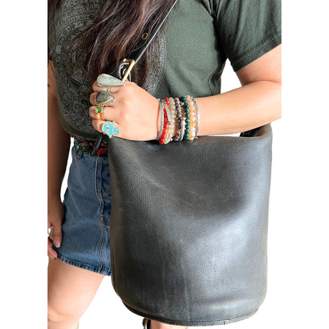 Vintage Coach XL Duffle Sac Black 9085