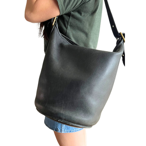 Vintage Coach XL Duffle Sac Black 9085