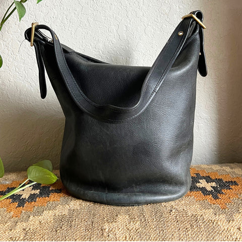 Vintage Coach XL Duffle Sac Black 9085