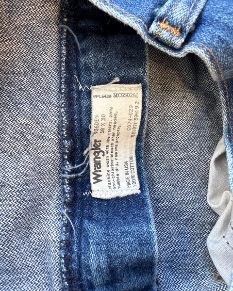 Vintage Wrangler Denim Blue Jeans 38 x 30