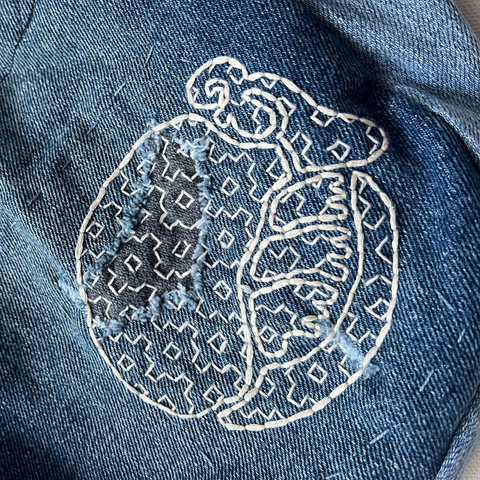 Sashiko Armadillo Pattern Digital Download