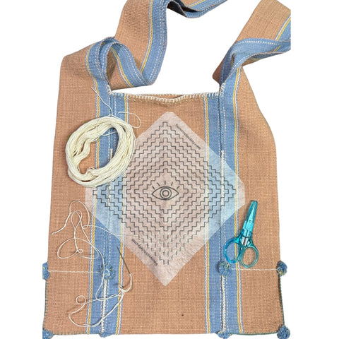 Ojo Mountain Form - Visible Mending Stick and Stitch Embroidery Pattern