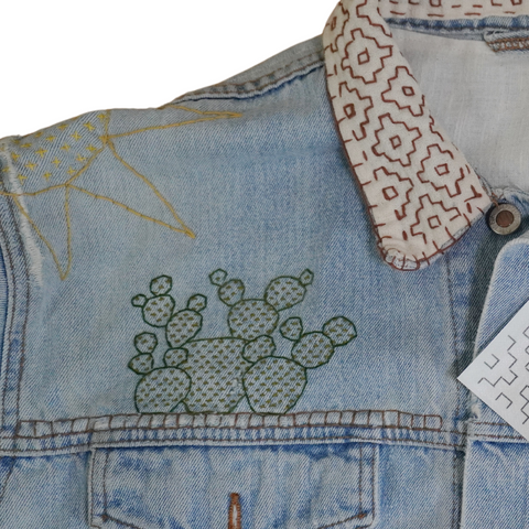 Sashiko Prickly Pear Pattern Digital Download