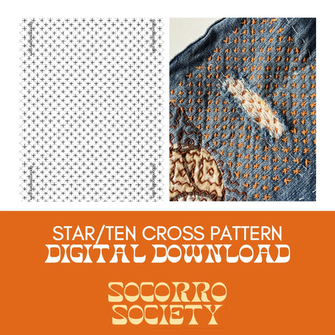 Star/Ten Cross Pattern Digital Download