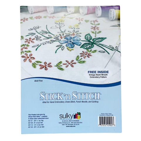 Sulky Paper Solvy 8.5"x11" Stick ‘n Stitch Sheets