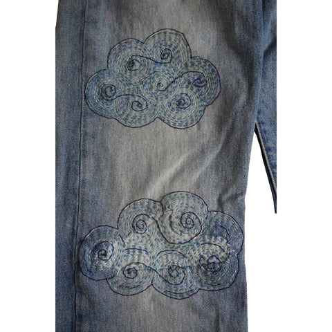 Cloudy Day- Visible Mending Stick and Stitch Embroidery Pattern