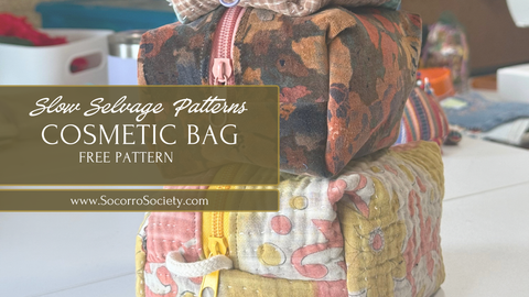 Learn to Sew: Cosmetic Zipper Bag | Scrap Fabric Buster