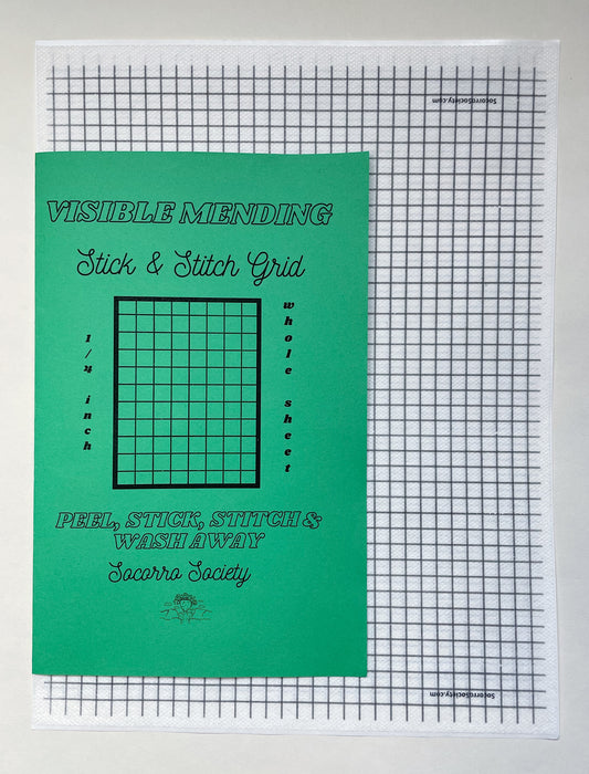 Visible Mending Stick and Stitch Grid- whole sheet