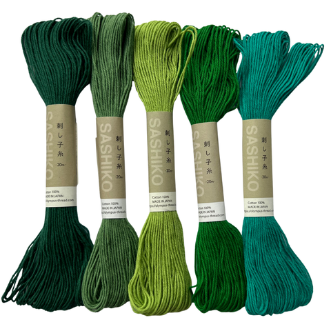 Greens Sashiko Thread Bundle