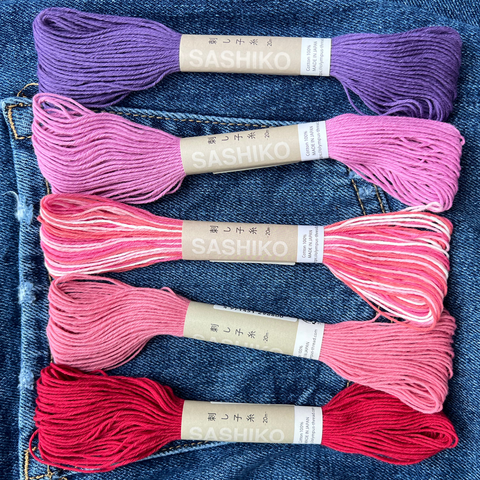 Wildflower Sashiko Thread Bundle