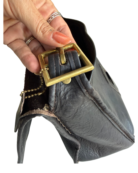Vintage Coach Pre-Creed Mocha Courier Pouch (8920)