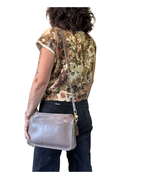 Vintage Coach Grey Compartment Bag (9300)
