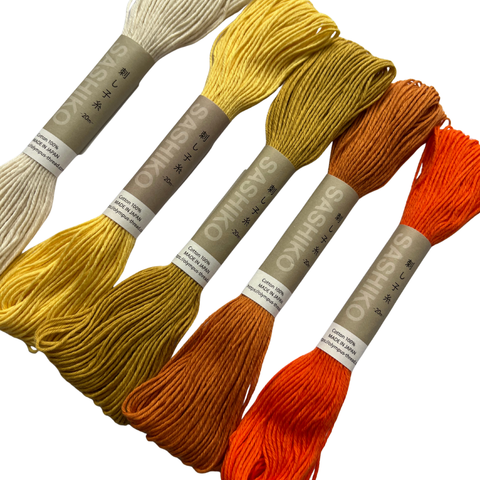 Golden Hour Sashiko Thread Bundle