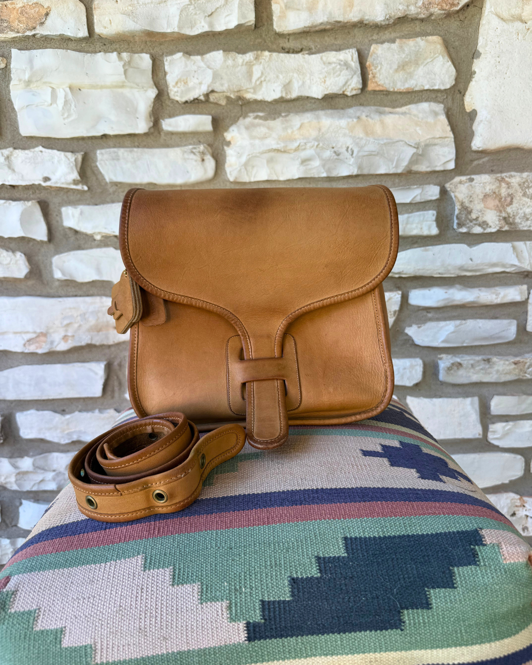 バッグ vintage coach old waist pouch brown Vintage Coach Pre-Registration Courier Pouch (large) 8920 in