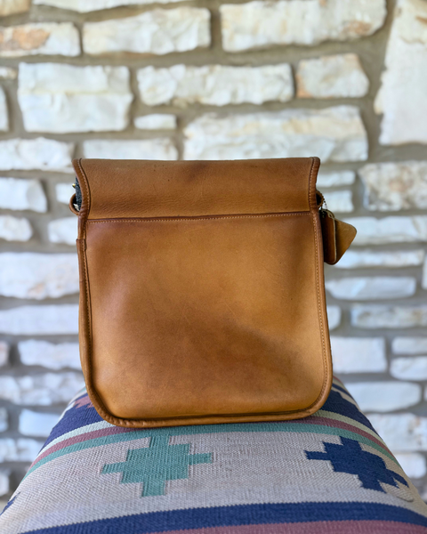 Vintage Coach Pre-Registration Courier Pouch (large) 8920 in Saddle