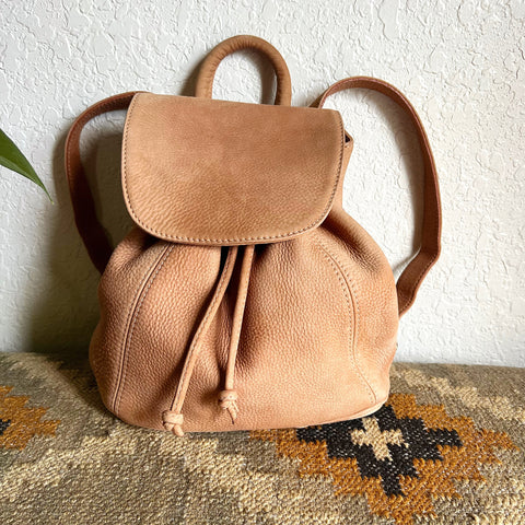 Vintage Coach Small Backpack Nubuc Sand 4938
