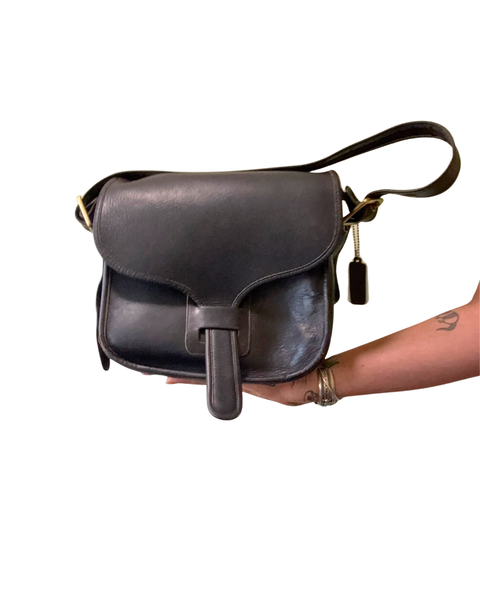 Vintage Coach Pre-Creed Mocha Courier Pouch (8920)