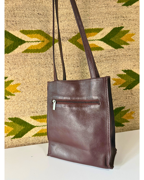 Classic Brown Genuine Leather Shopper Bag
