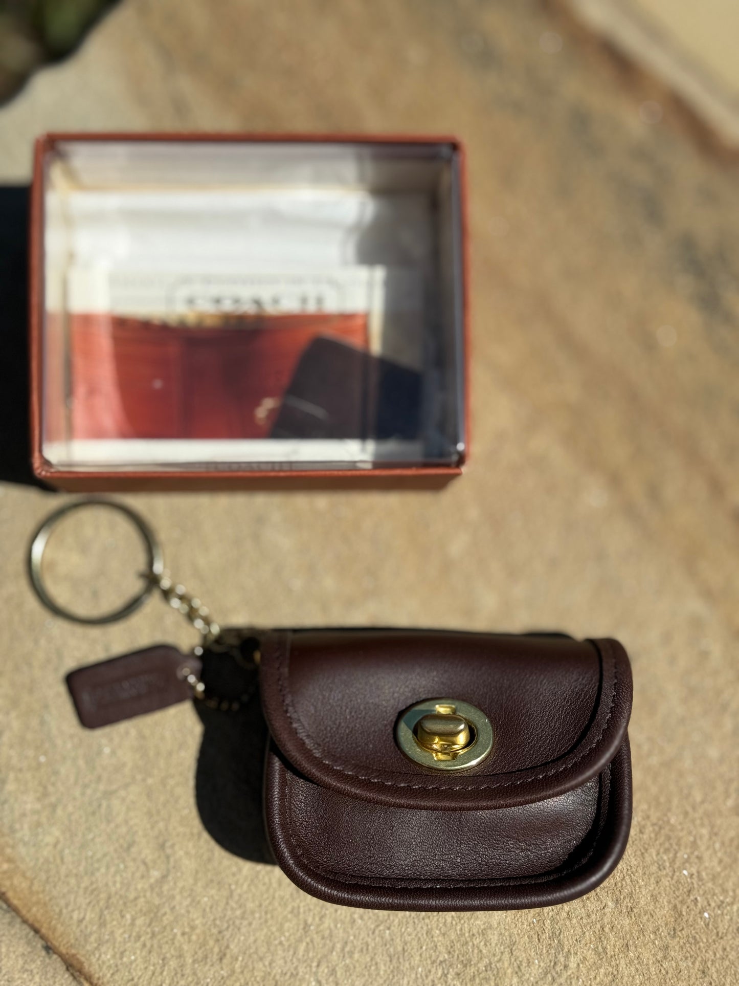 NIB Vintage Coach City Fob w/Gift Packaging