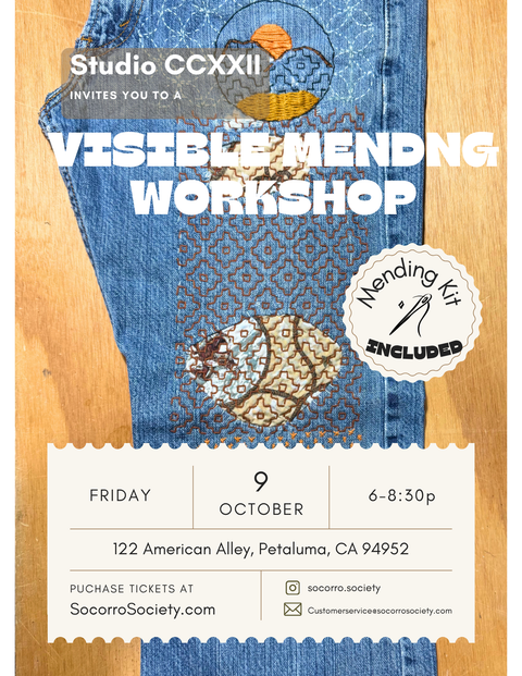 Visible Mending Workshop - Petaluma, CA